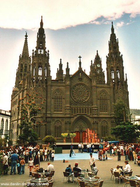 Weihnachten vor der Iglesia de San Juan Bautista in Arucas