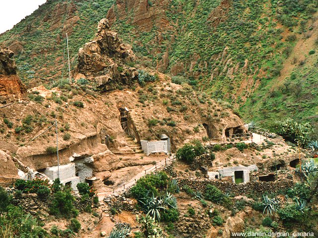 Höhlenwohnungen im Barranco de Guayadeque