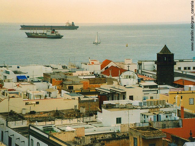 Blick von der Catedral de Santa Ana in Las Palmas de Gran Canaria