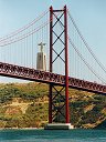 Lissabon - Ponte de 25 Abril und Cristo Rei