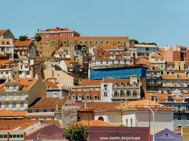 Wohnviertel am Tejo in Lissabon
