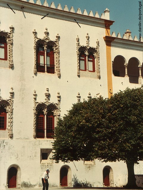 Fenster am Palácio Nacional in Sintra