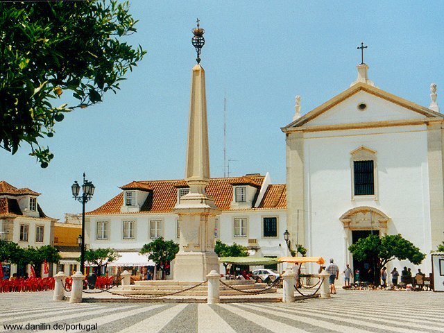 Praça do Marquês de Pombal in Vila Real de Santo António